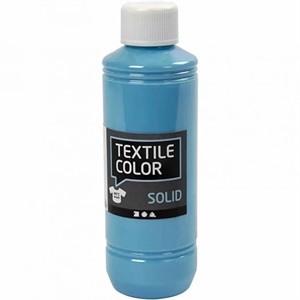 Textil Solid, turkosblå, täckande, 250 ml
